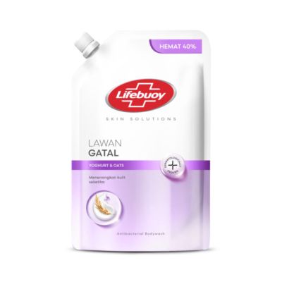 Lifebuoy Yoghurt & Oat Lawan Gatal Antibacterial Bodywash Refill Pouch