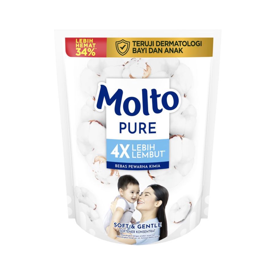Molto Pure Baby Soft & Gentle Pelembut Pakaian 1500ml