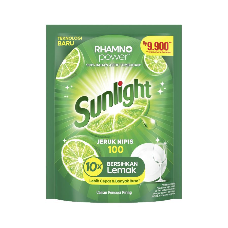 Sunlight Jeruk Nipis Cairan Pencuci Piring Refill 400gram