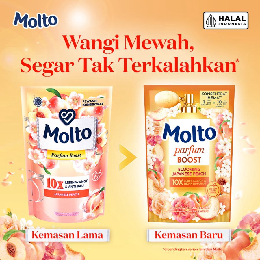 Molto Parfum Boost Japanese Peach Pelembut & Pewangi Pakaian 650ml