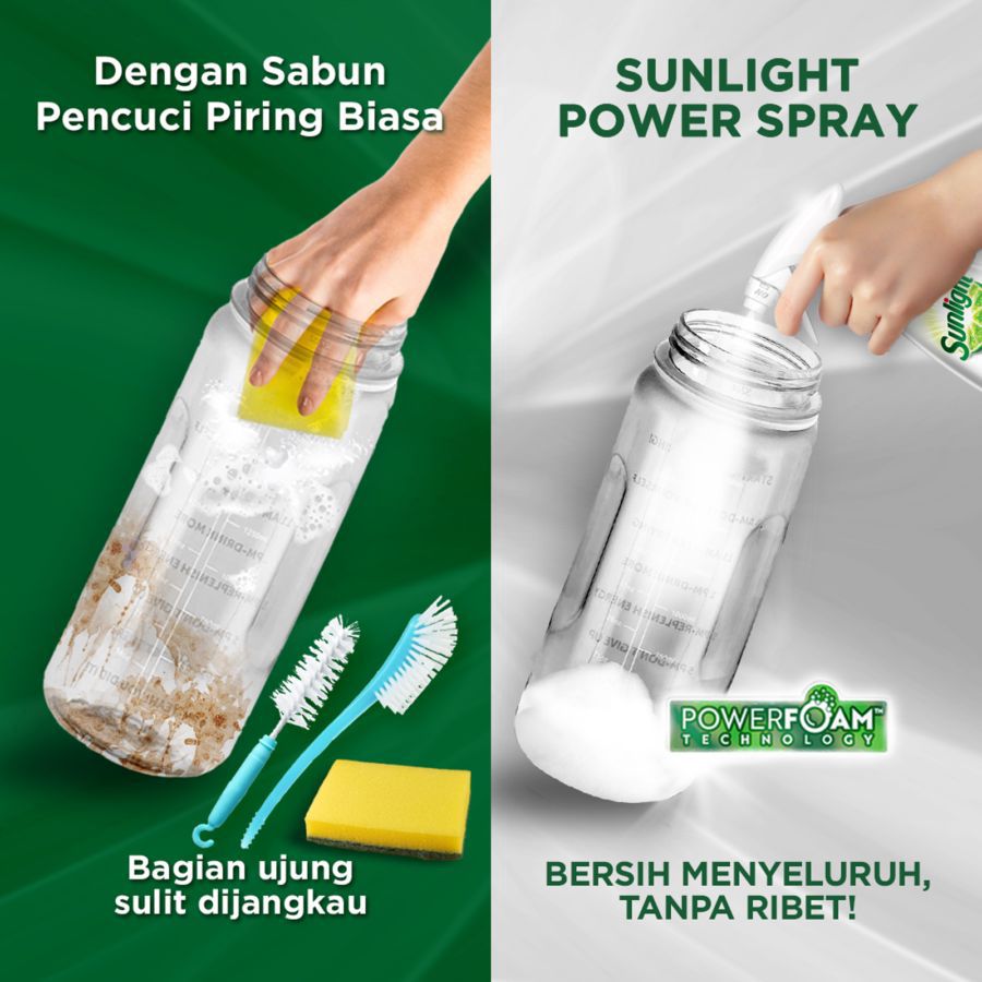 Sunlight Power Spray Jeruk Nipis Cairan Pencuci Piring 300ml