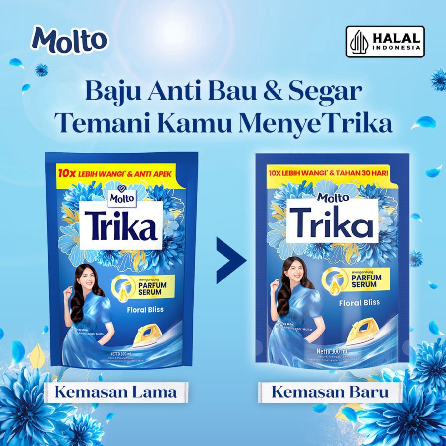 Molto Trika Floral Bliss Pelicin Pakaian 300ml