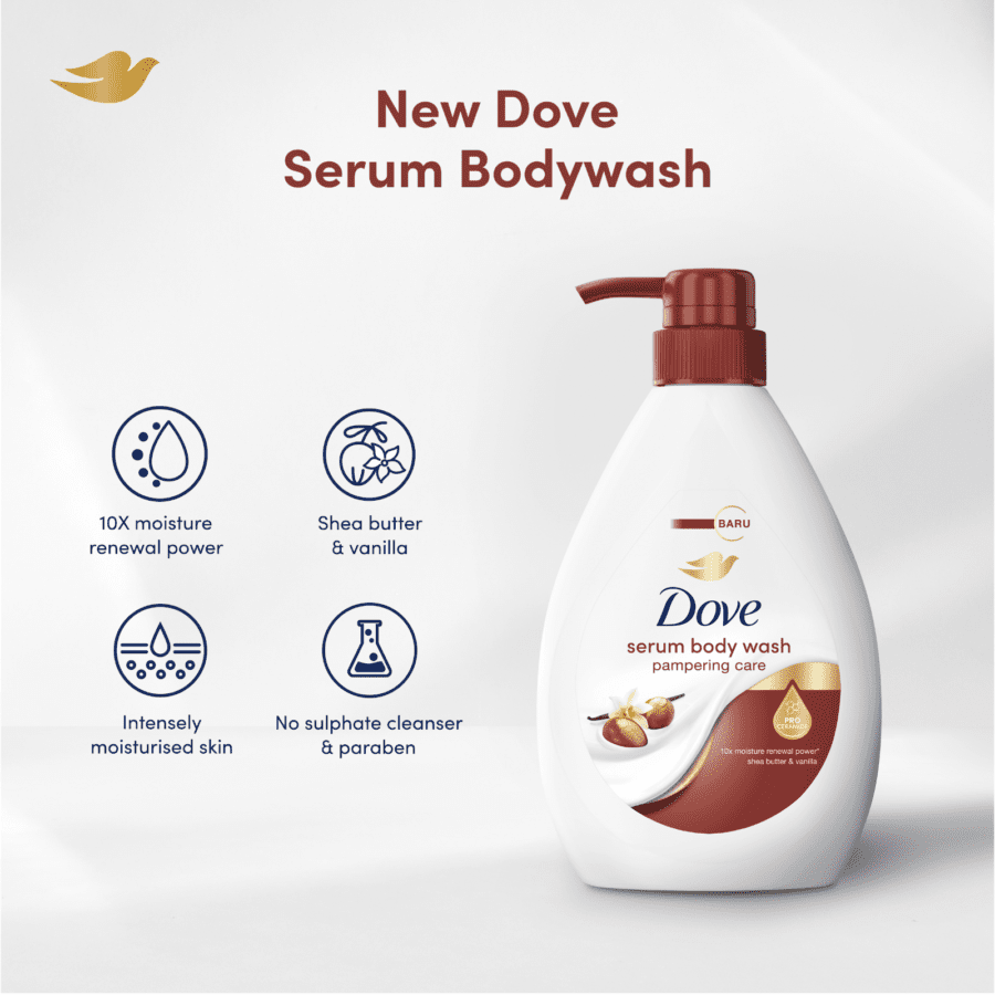 Dove Pampering Care Serum Body Wash 550ml