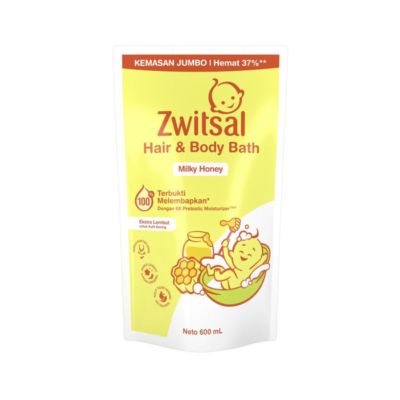 Zwitsal Baby Hair & Body Bath Milk Honey Sabun Bayi