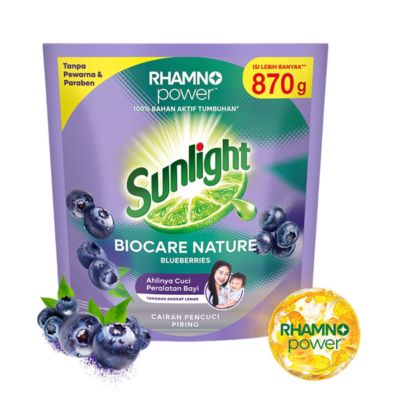 Sunlight Biocare Nature Bluberries Cairan Pencuci Piring Pouch