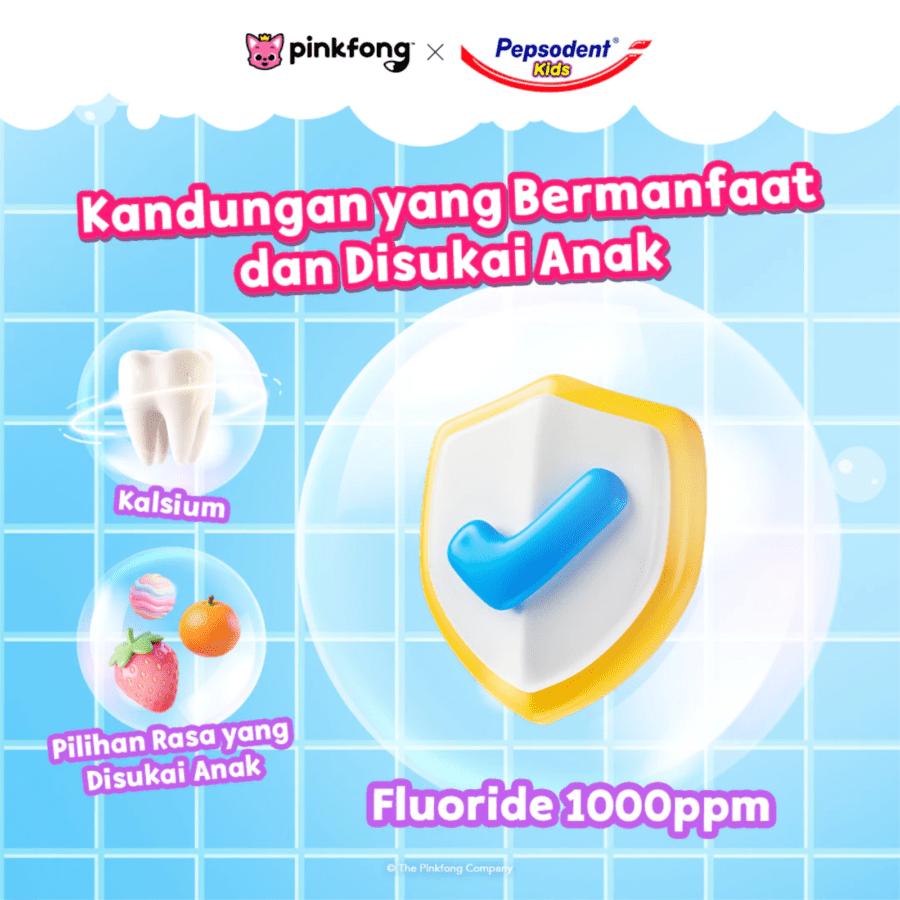 Pepsodent Kids Bubblegum Pasta Gigi Anak 45gram