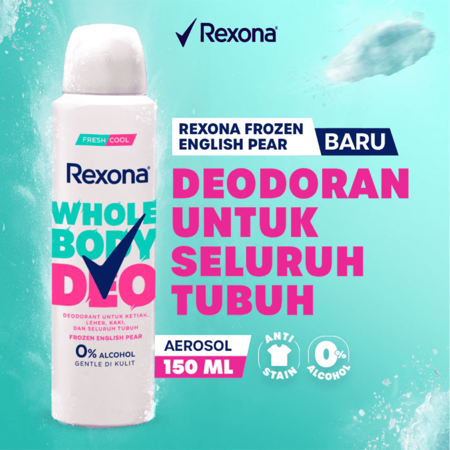 Rexona Women Whole Body Deo Frozen English Pear Deodorant Spray 150ml