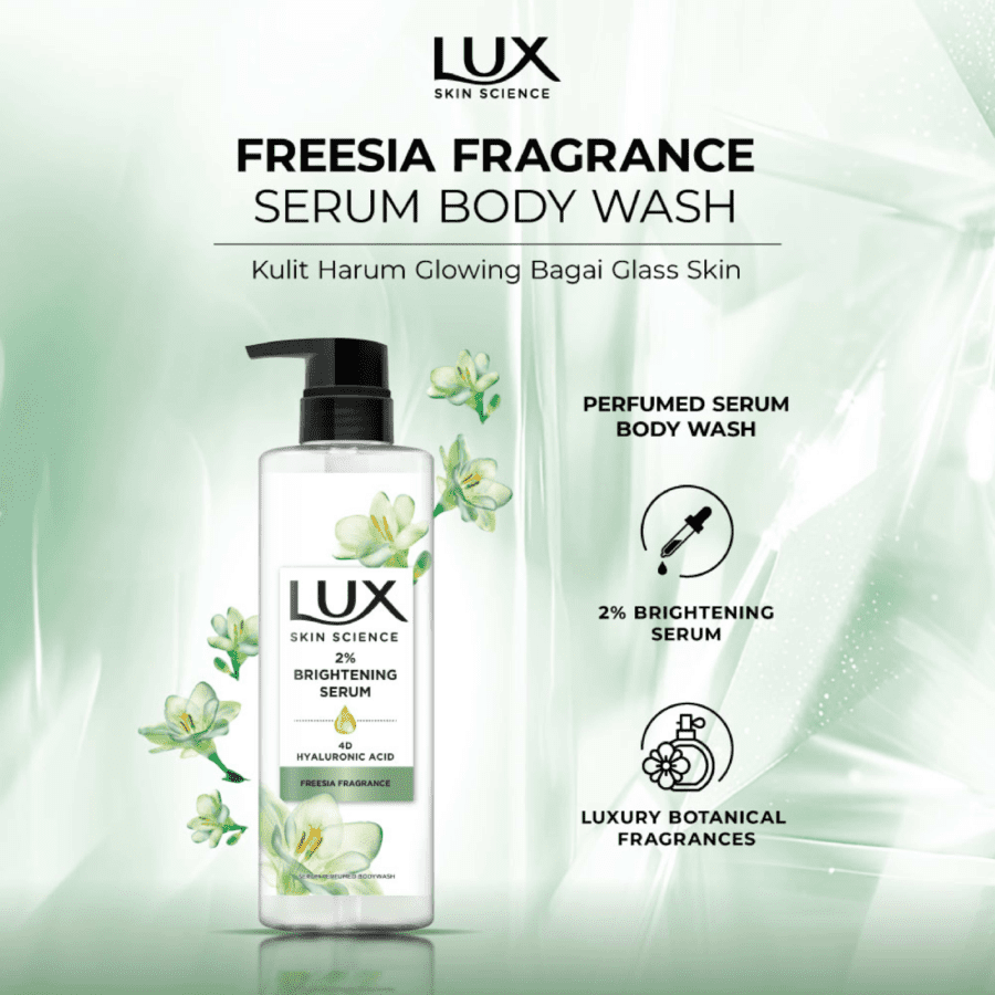 Lux Skin Science Freesia Fragrance Body Wash Pump 470gram