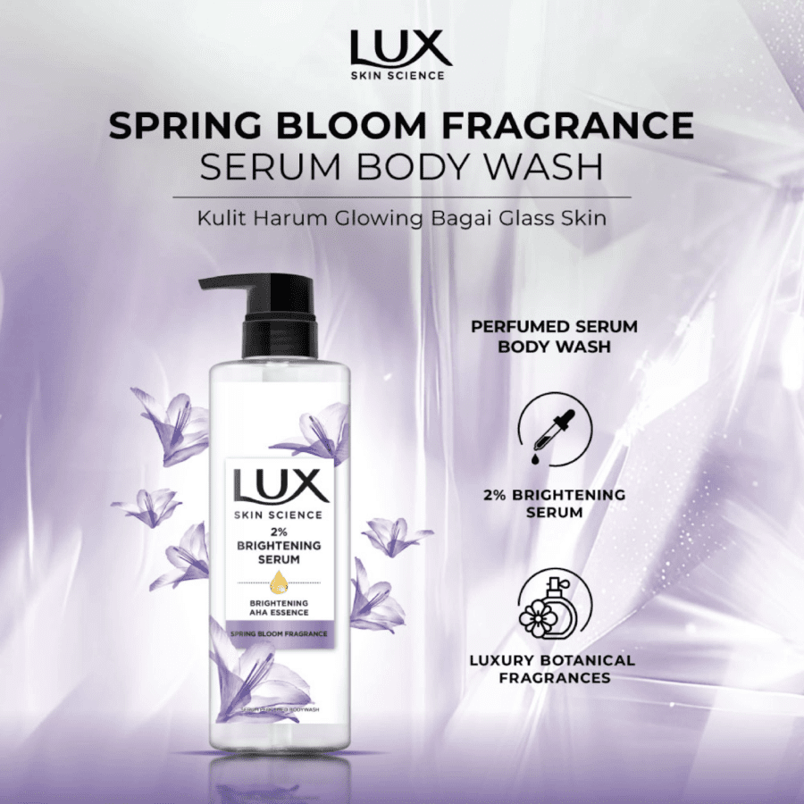 Lux Skin Science Spring Bloom Fragrance Body Wash Pump 470gram