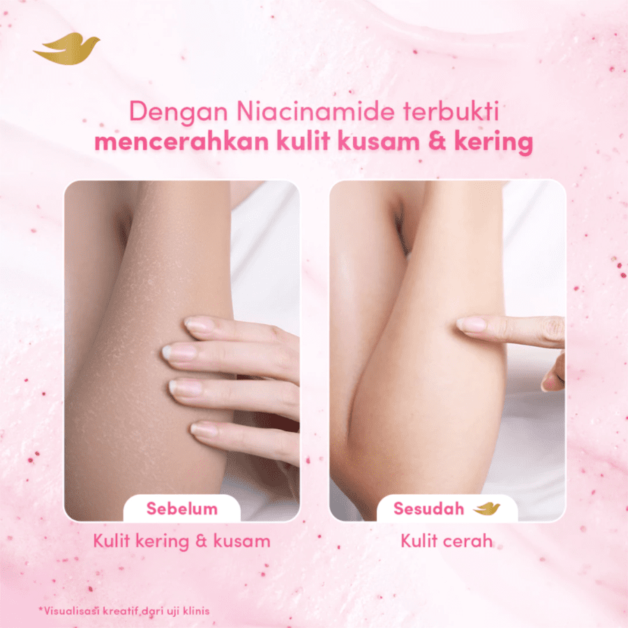 Dove Ice Cream Sakura Niacinamide Body Scrub 280gram