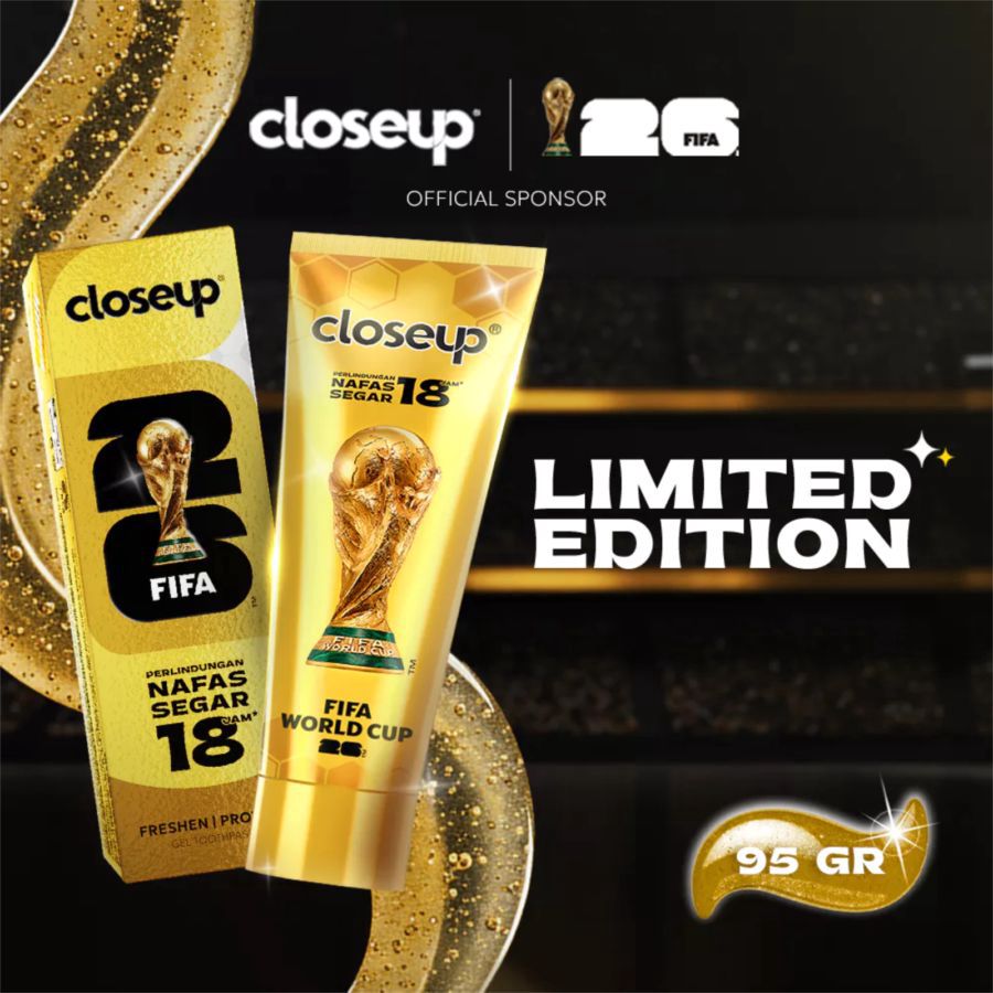 Closeup Perlindungan Nafas Segar 18 Jam Pasta Gigi FIFA World Cup 2026 TM [Limited Edition] 95gram