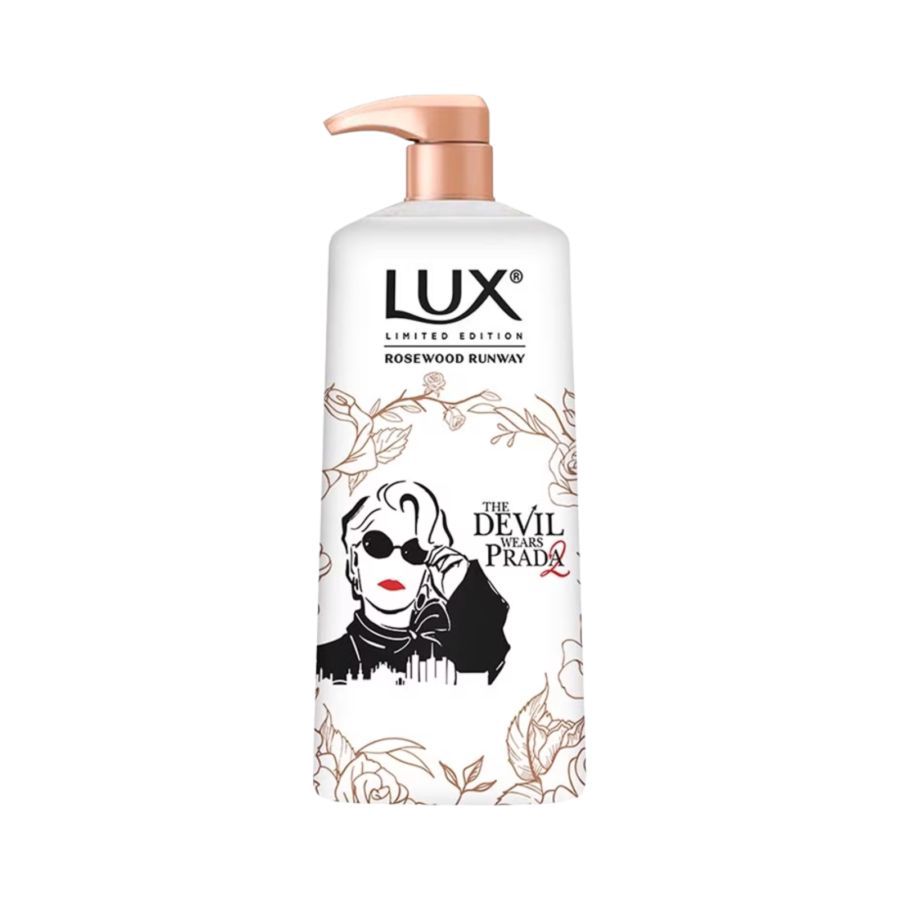 Lux Rosewood Runway Body Wash Pump Bottle [The Devil Wears Prada 2 Limited Edition] 500ml