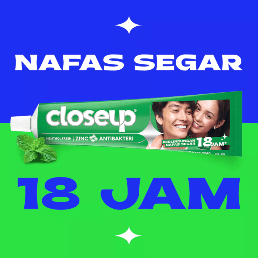 Closeup Menthol Fresh Antibacterial Toothpaste 100gram