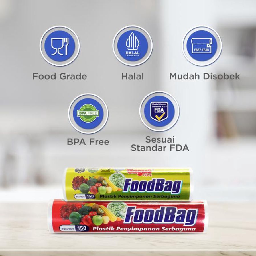 Bagus Foodbag Plastik Penyimpanan Serbaguna Size 25 x 38 cm 150sheets