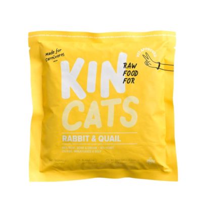 Kin Cats Raw Rabbit & Quail Makanan Kucing Basah