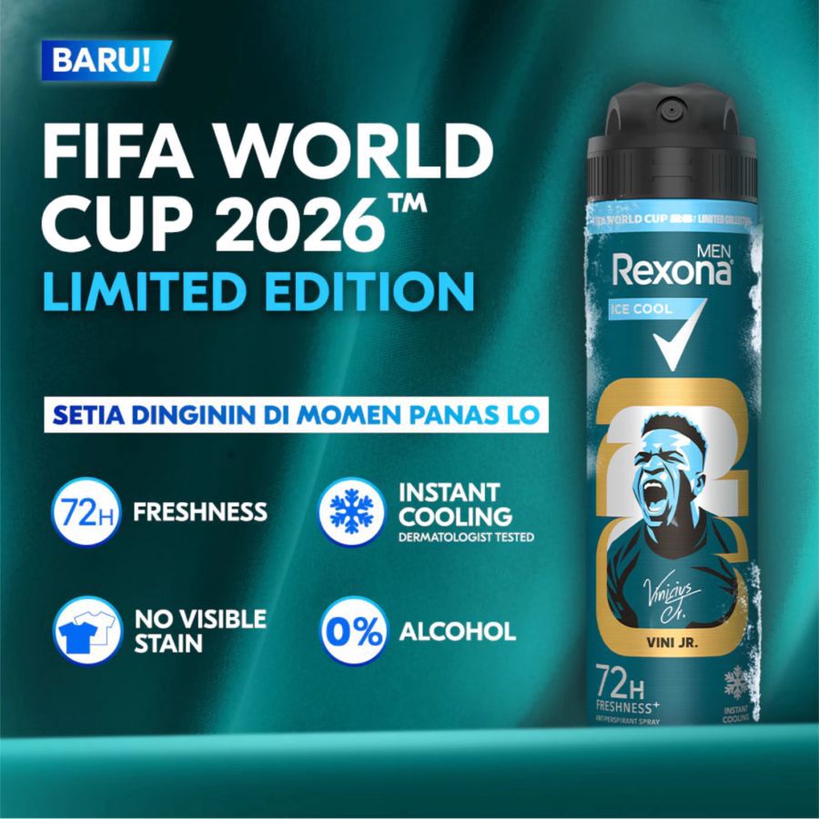 Rexona Men Ice Cool Deodorant Spray FIFA World Cup 2026 TM [Limited Edition] 135ml