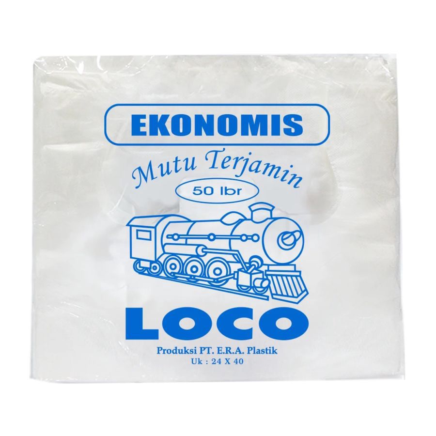 Loco Kantong Plastik Putih 24 x 40 cm 50sheets