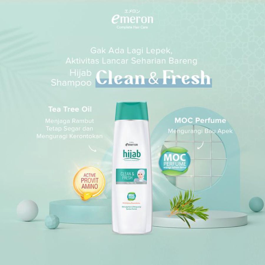 Emeron Hijab Clean & Fresh Nutritive Shampoo 340ml