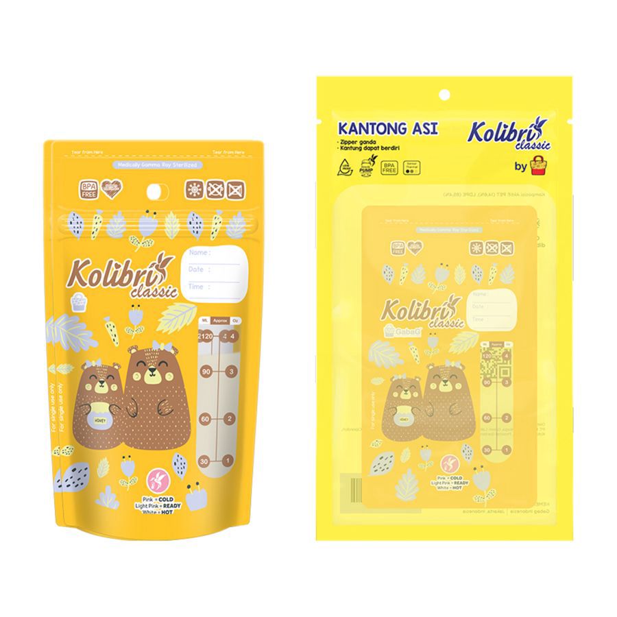 Gabag Kantong Asi Classic 120ml Honey Bear 1pcs