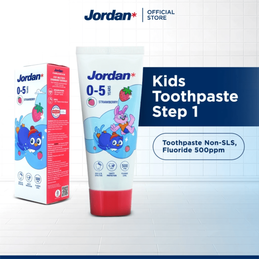 Jordan Step 1 Strawberry Kids Toothpaste 75gram