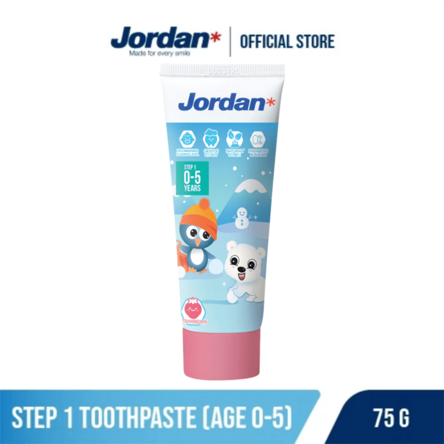 Jordan Step 1 Strawberry Kids Toothpaste 75gram