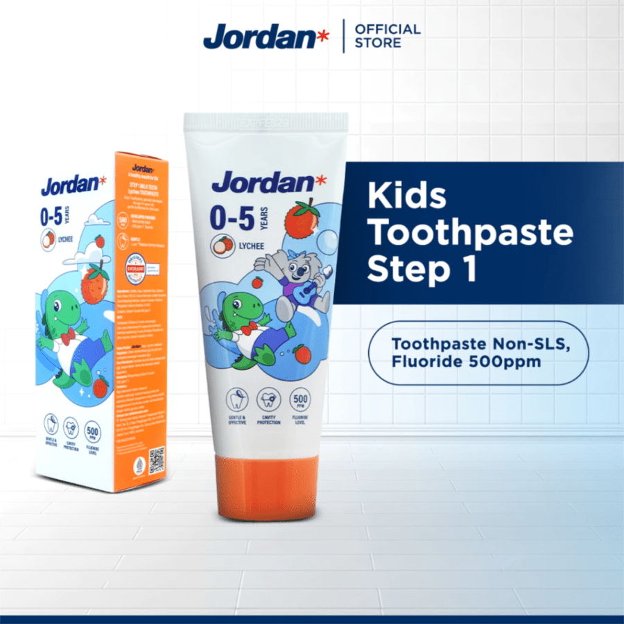 Jordan Step 1 Lychee Kids Toothpaste 75gram