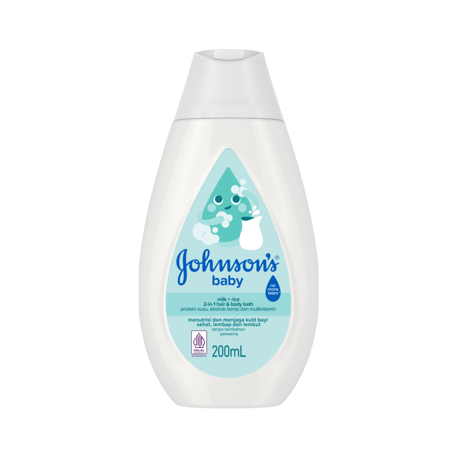 Johnson's Baby Hair & Body Baby Bath Milk + Rice 200ml