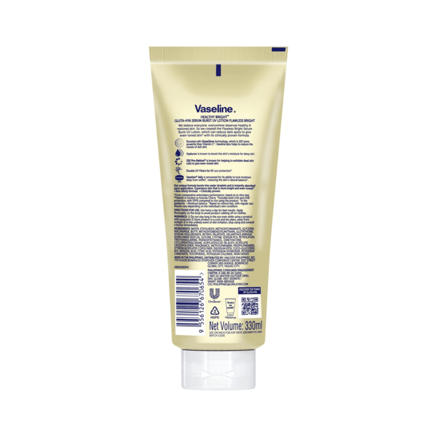Vaseline Healthy Bright Gluta-Hya Flawless Bright Body Serum 330ml