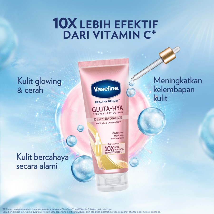 Vaseline Gluta Hyaluron Niacinamide UV Lotion Dewy Radiance 330ml