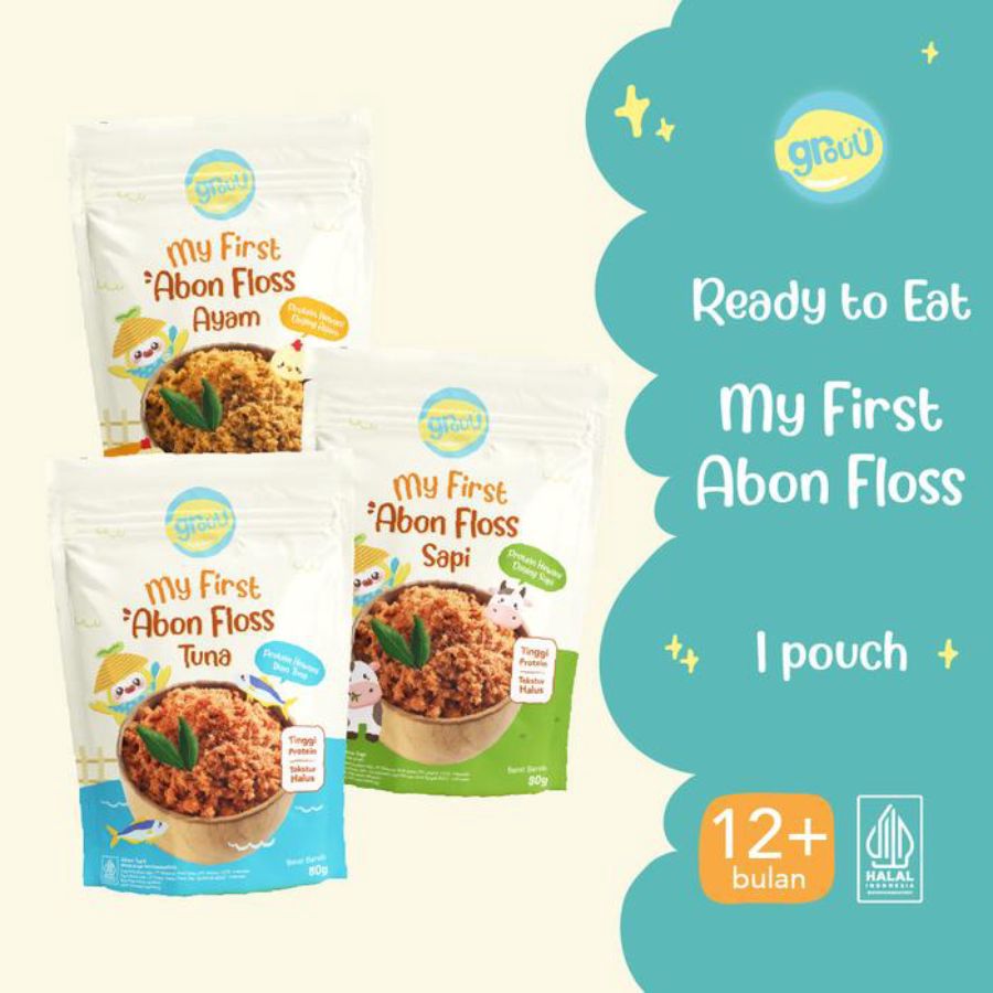 Grouu My First Abon Floss Tuna Kids 80gram