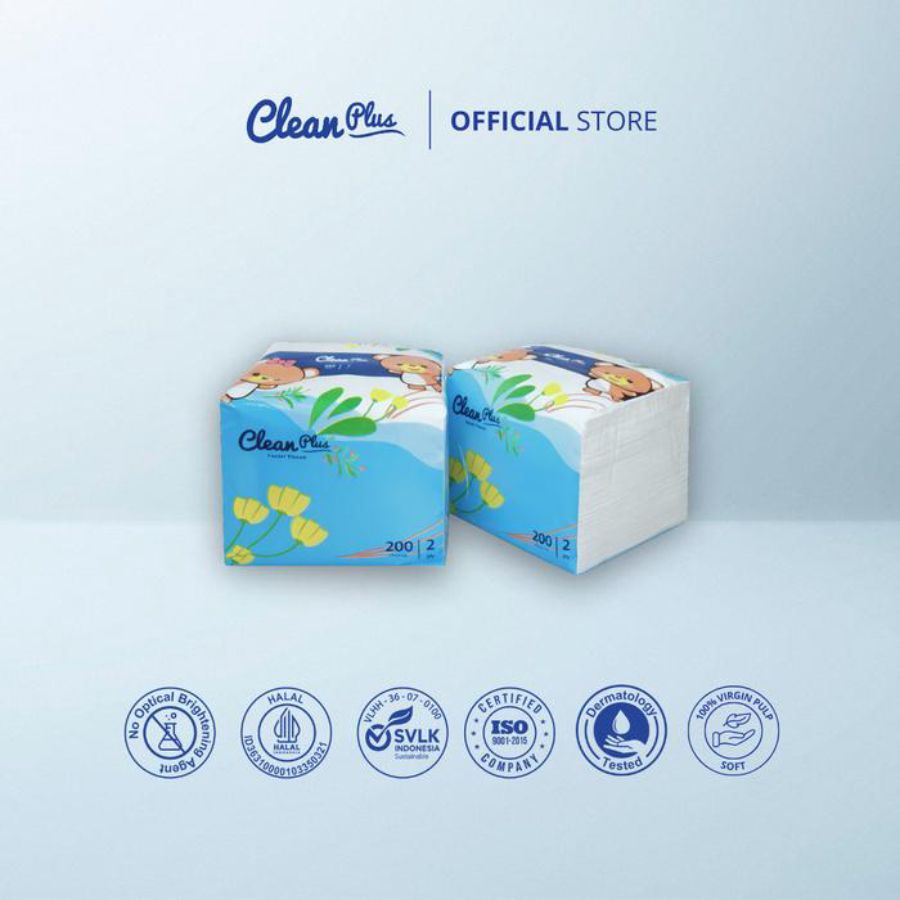 Clean Plus Pop Up Tisu Wajah