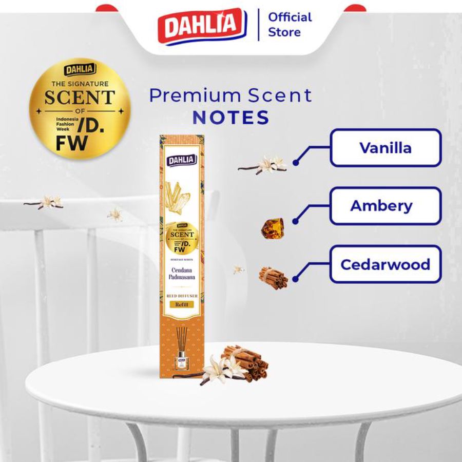 Dahlia Reed Diffuser Cendana Padmasana Pengharum Ruangan Refill 1pack