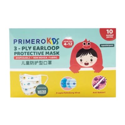 Primero Kids 3 Ply Earloop Masker Anak Sachet