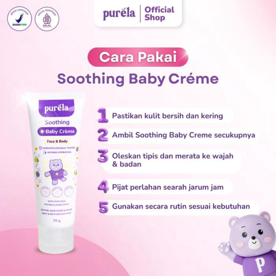 Purela Soothing Baby Creme 70gram
