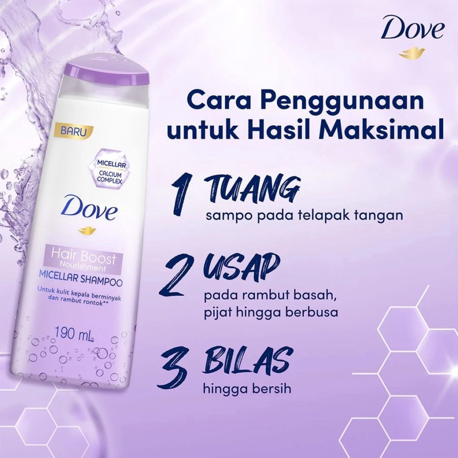 Dove Hair Boost Nourishment Micellar Shampoo 430ml
