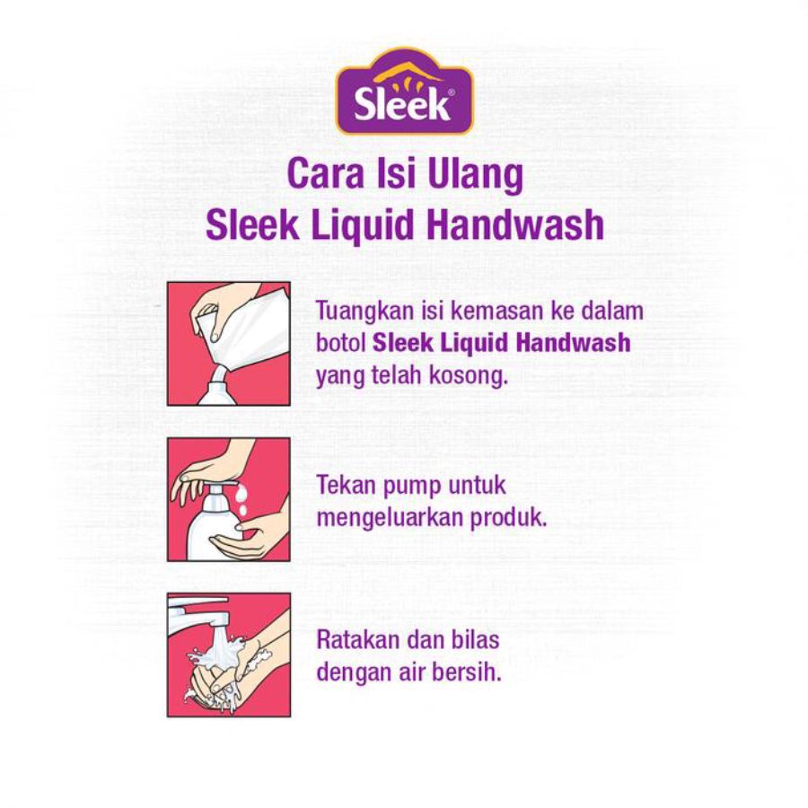 Sleek Strawberry Handwash Pouch 400ml