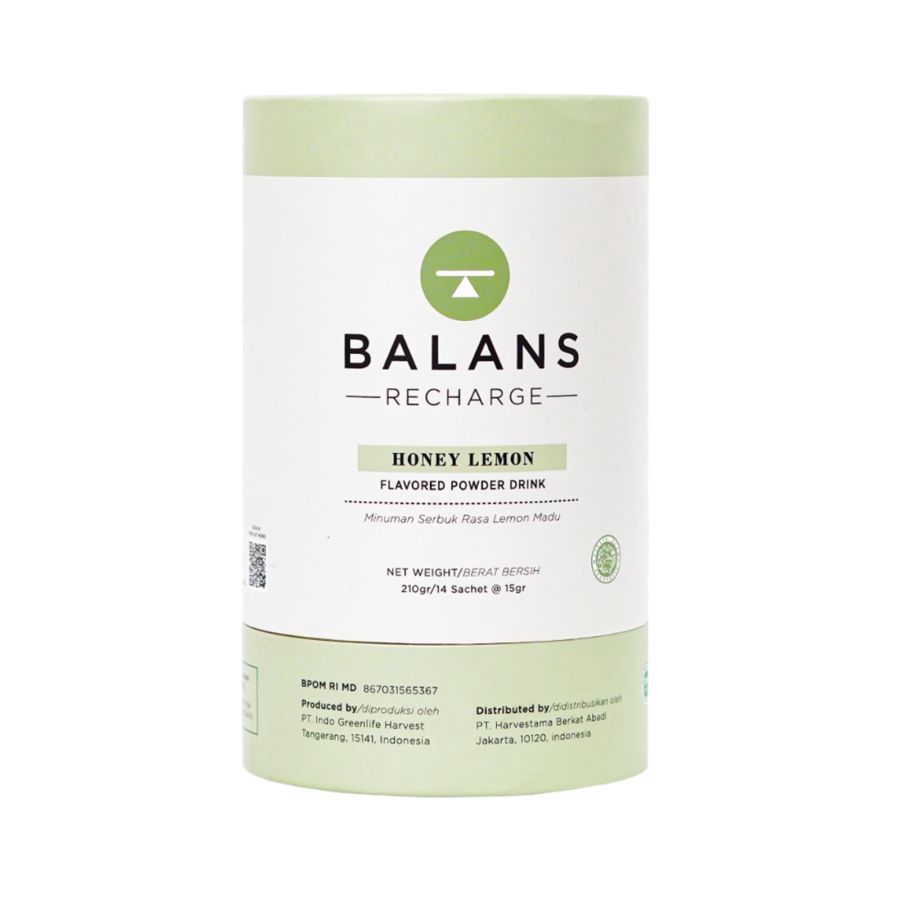 Balans Recharge Honey Lemon Fiber & Probiotics Drink 210gram