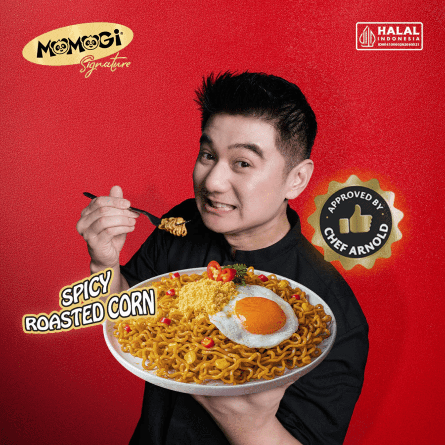 Momogi Signature Spicy Roasted Corn Mie Instan 115gram