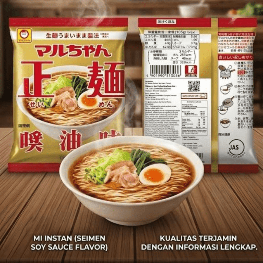 Maruchan Seimen Soy Sauce Flavour Mie Instan