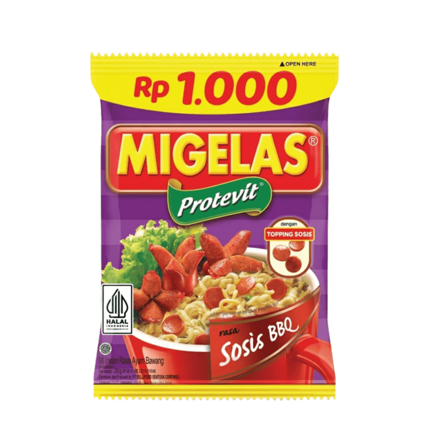 Migelas Sehat Sosis Bbq Mie Instan 30gr x 10 pcs 1pack
