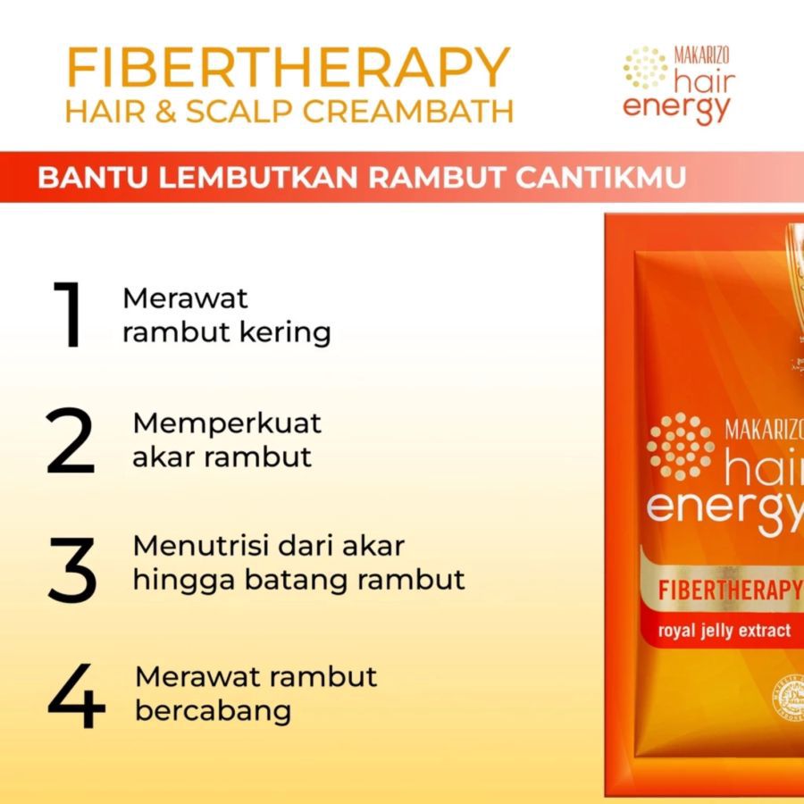 Makarizo Hair Energy Royal Jelly Anti Aging Creambath 30gram