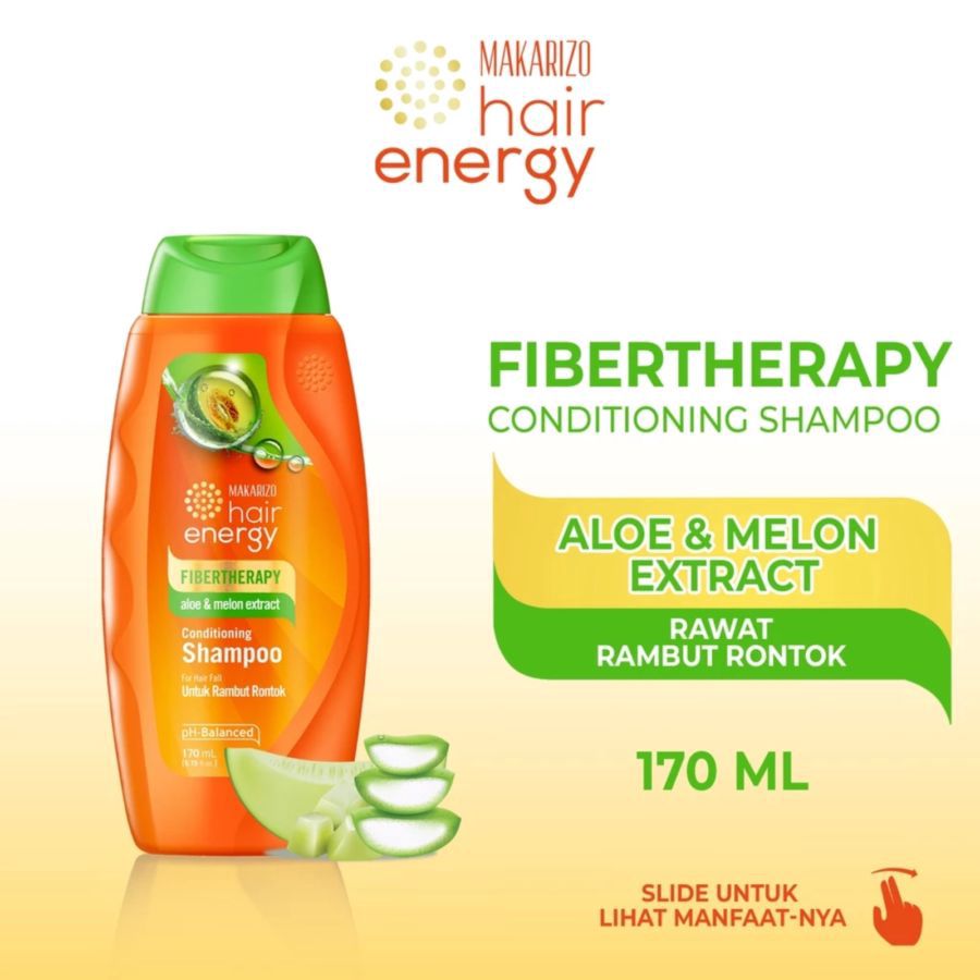 Makarizo Hair Energy Fibertherapy Aloe & Melon Conditioning Shampoo 170ml