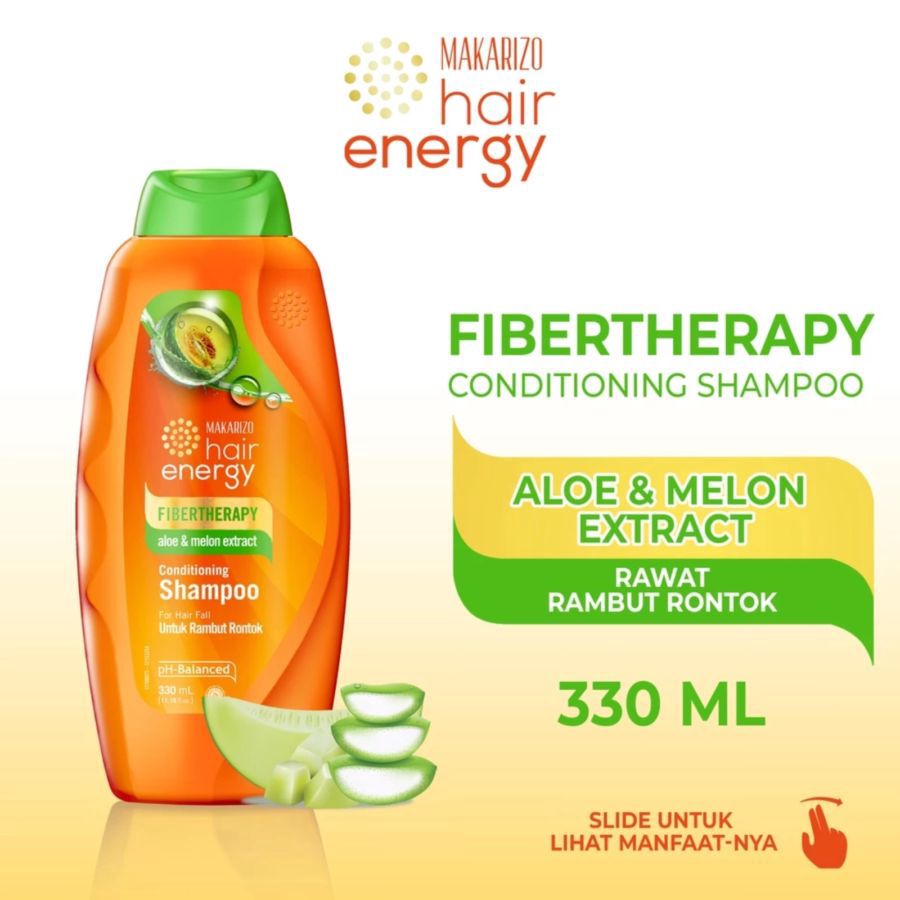 Makarizo Hair Energy Fibertherapy Aloe & Melon Conditioning Shampoo 330ml