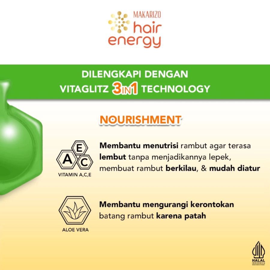 Makarizo Hair Energy Vitaglitz Aloe Melon Hair Serum