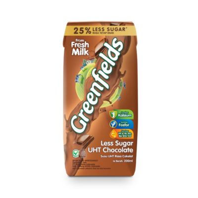 Greenfields Chocolate Susu UHT Less Sugar