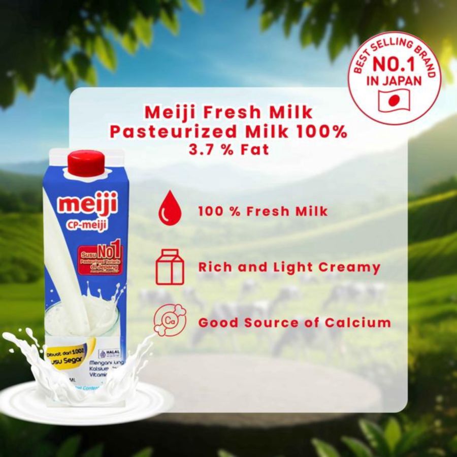 Meiji Fresh Milk Blue 3.7 Fat 946ml