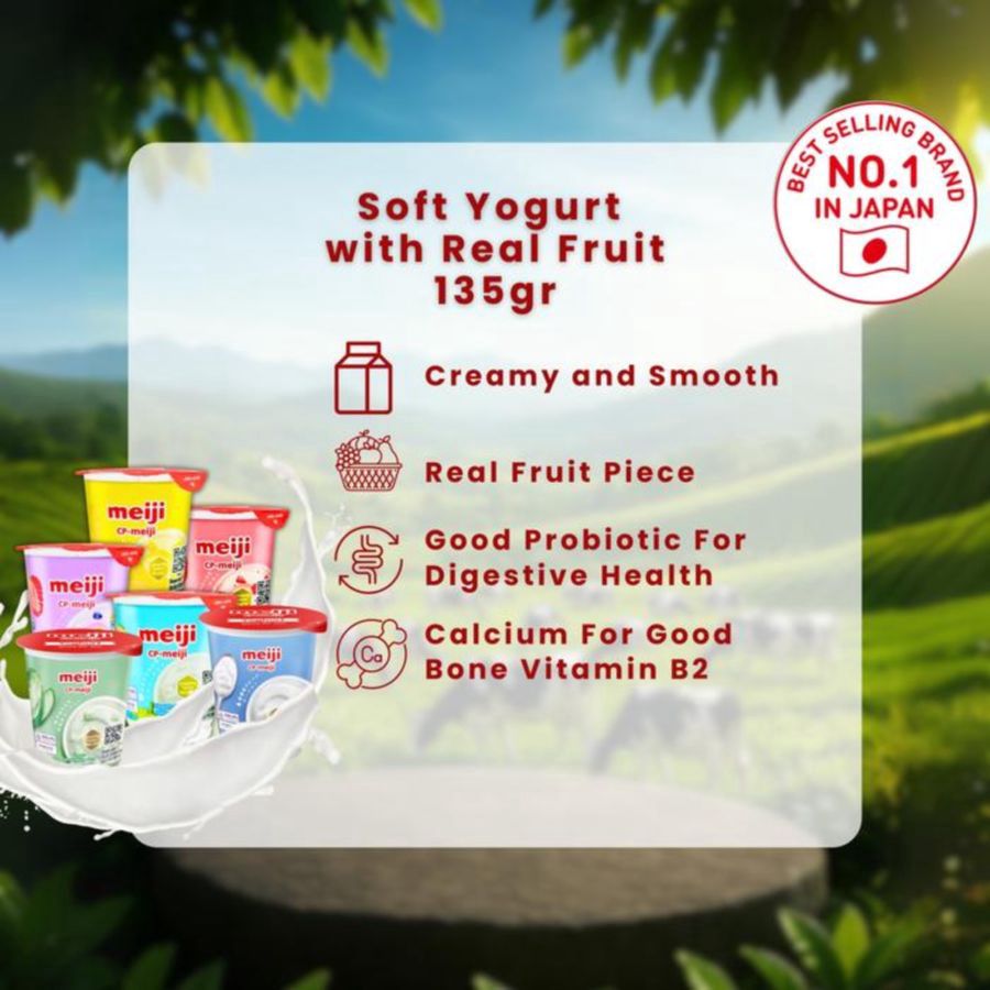 Meiji Strawberry Yogurt 135gram