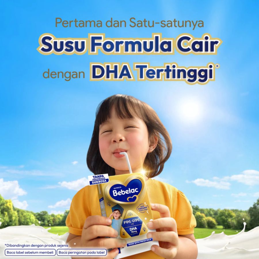 Bebelac Plain Susu Formula Cair UHT Dus 105ml 40pcs