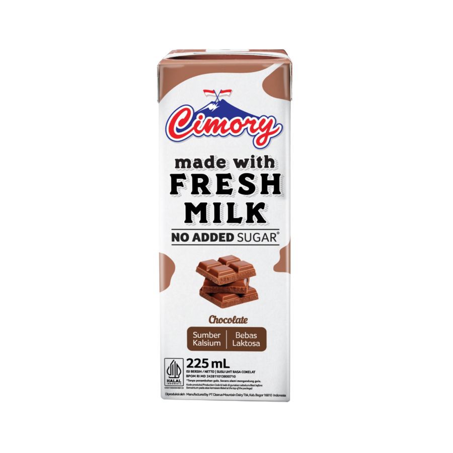 Cimory Zero Sugar Chocolate Susu UHT 225ml