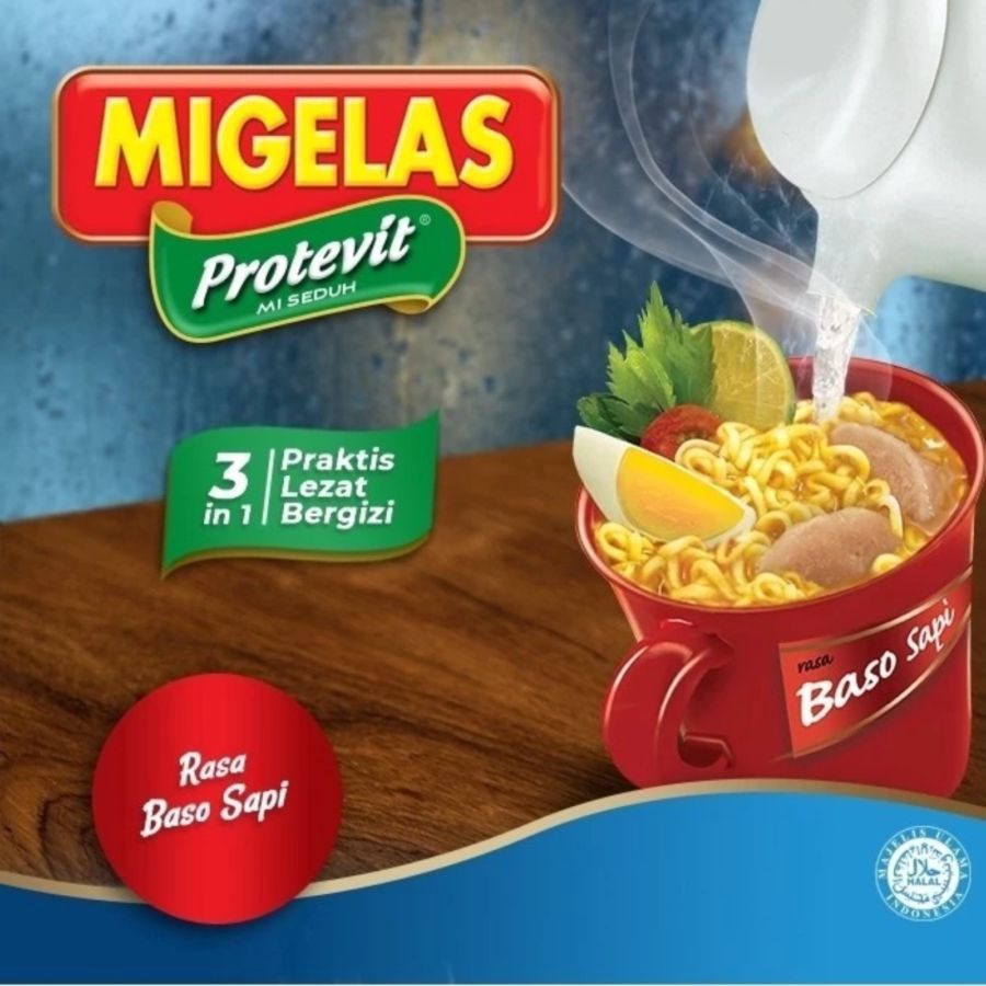 Migelas Baso Sapi Mie Instan Renceng 30gr 10pcs